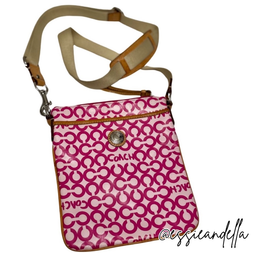 Coach Pink Graphic Swingpack